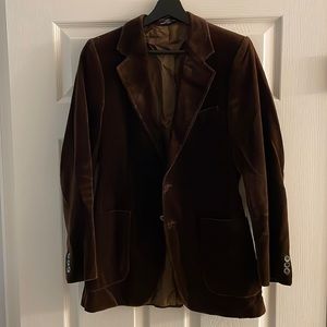 Vintage YSL Yves Saint Laurent brown velvet blazer